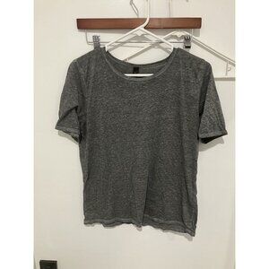 Core 10 Women's Semi-Sheer Athletic Tee, Gray, Large